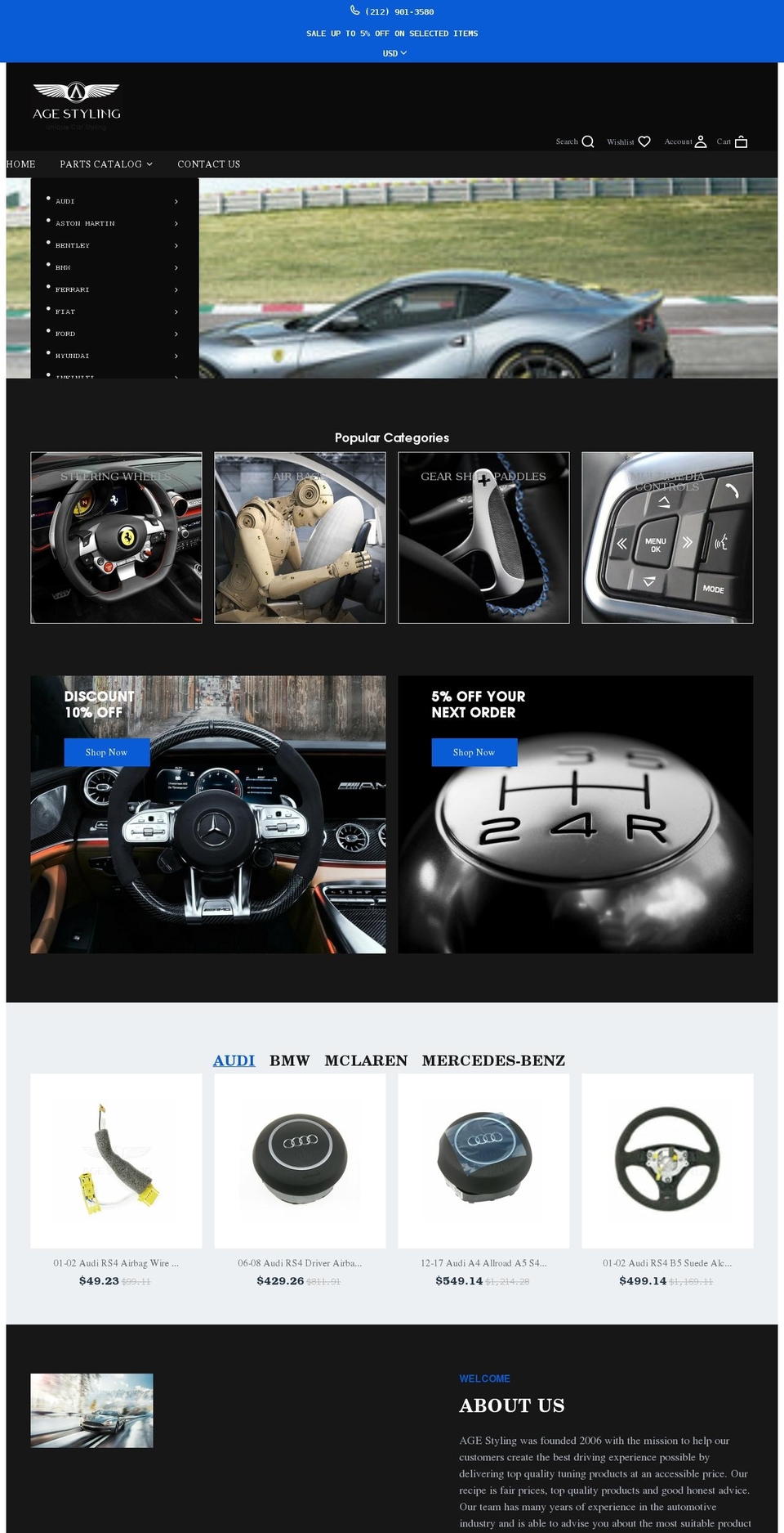 Theme-roxxe-auto-parts Shopify theme site example agestyling.com