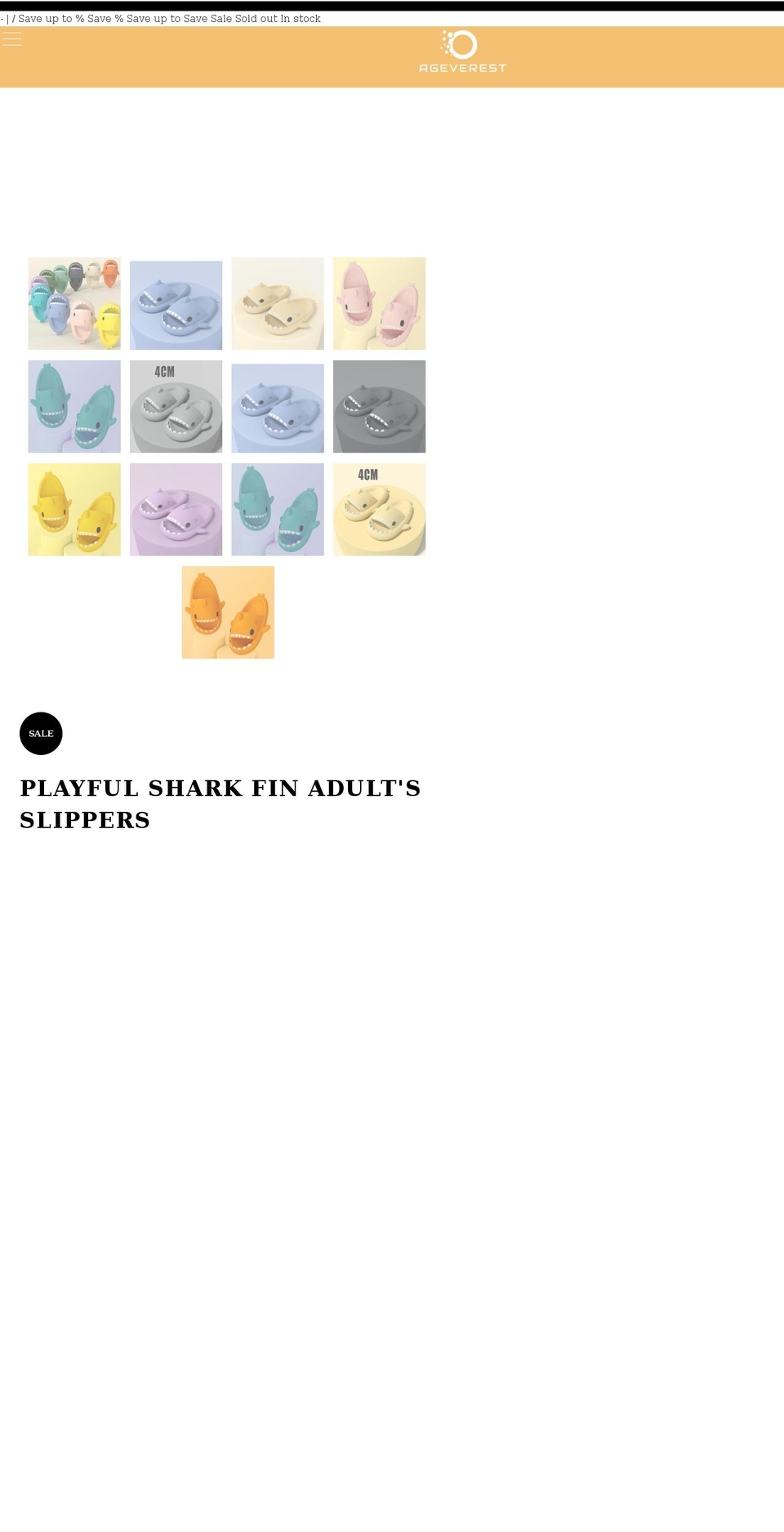 ageverest.com shopify website screenshot