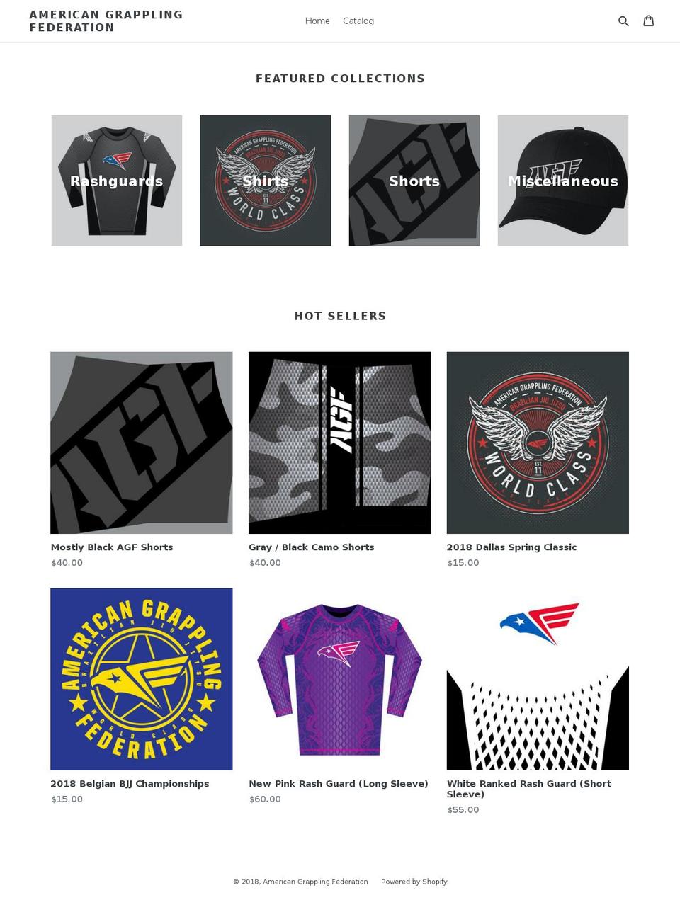 agfstore.com shopify website screenshot