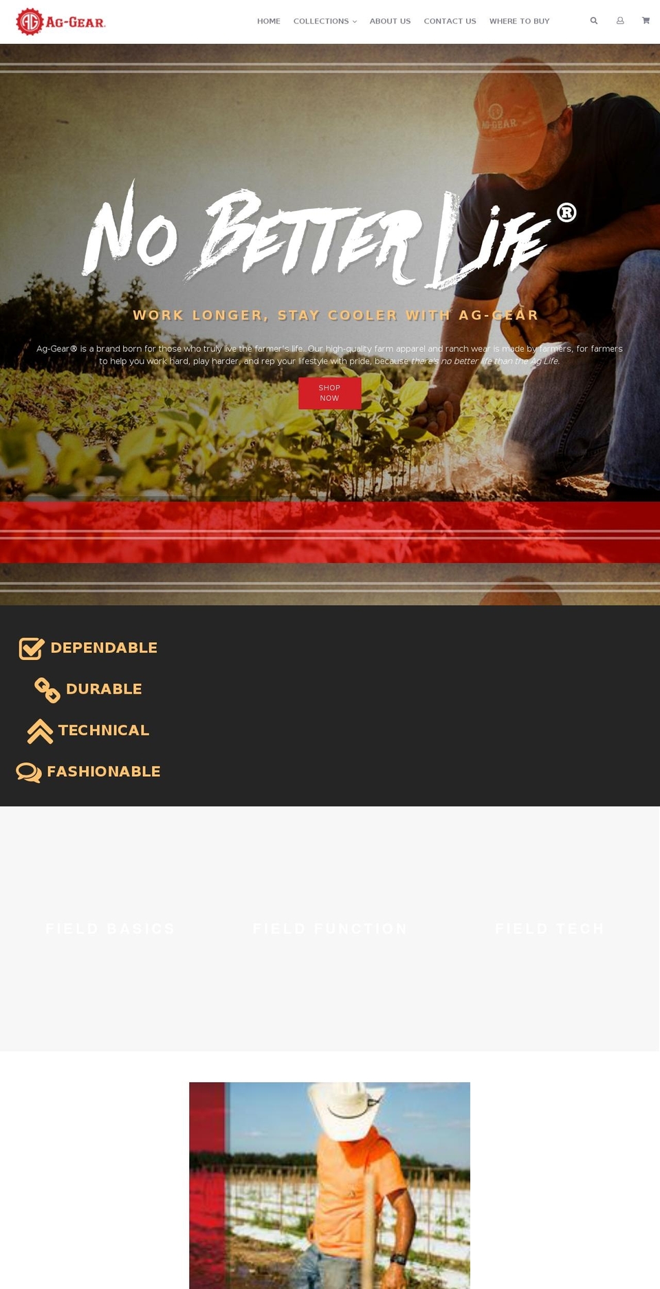 aggearstore.com shopify website screenshot
