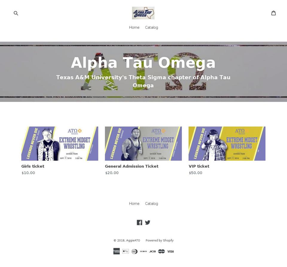 aggieatoshop.com — Shopify storefront screenshot