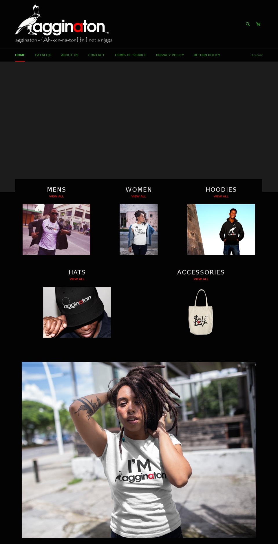 agginaton.com — Shopify storefront screenshot