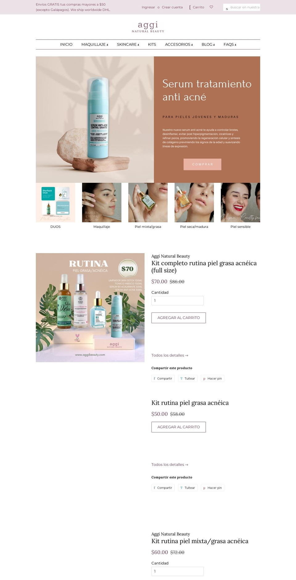 aggishop.com shopify website screenshot