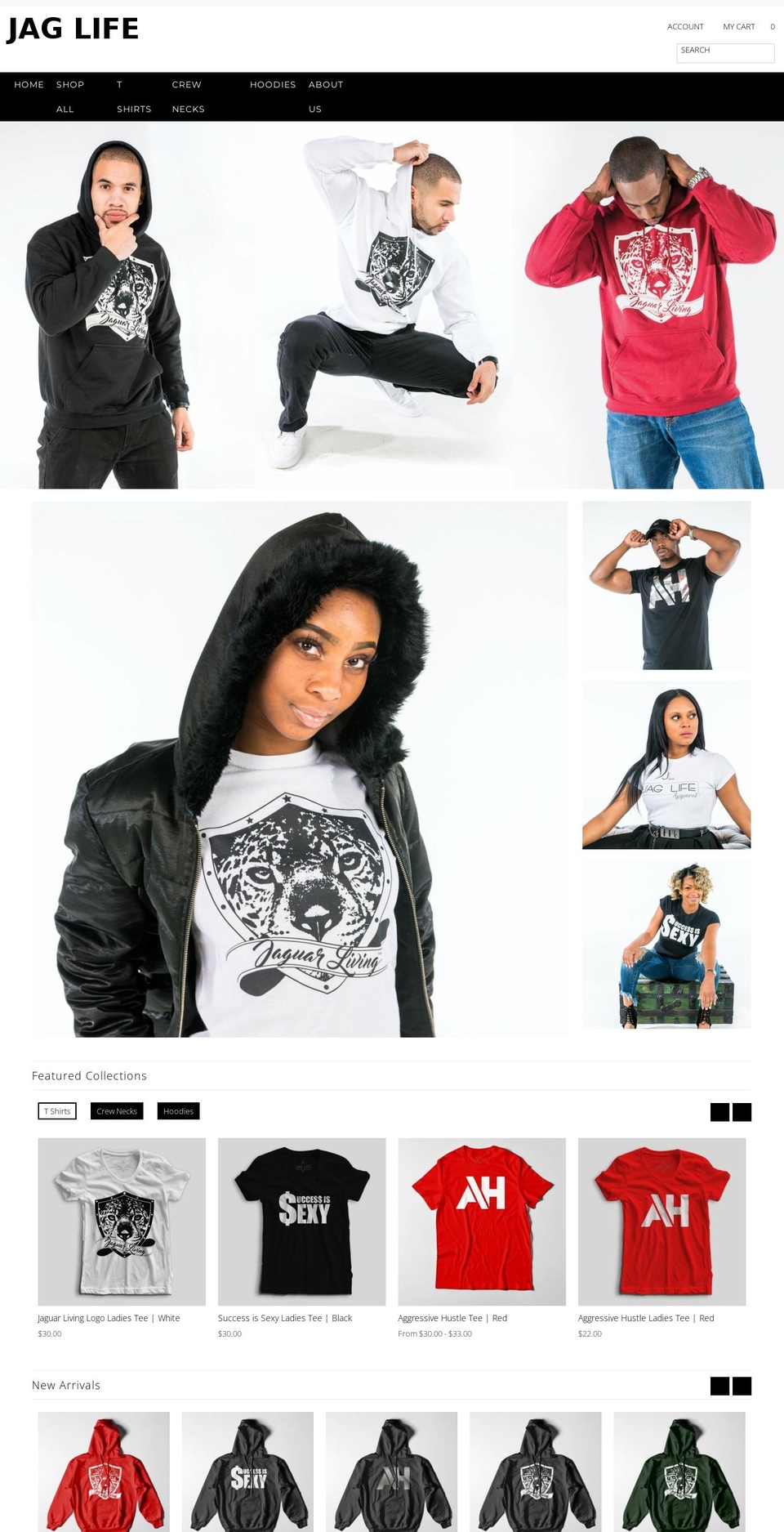 aggressivehustlewear.com — Shopify storefront screenshot