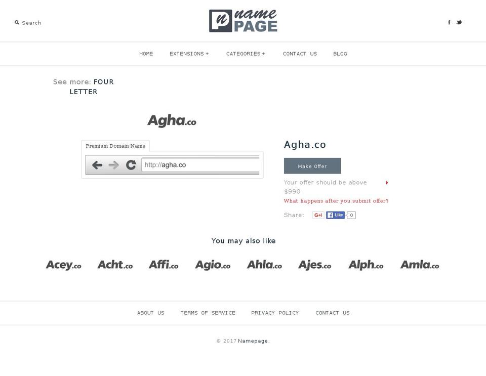 agha.co shopify website screenshot