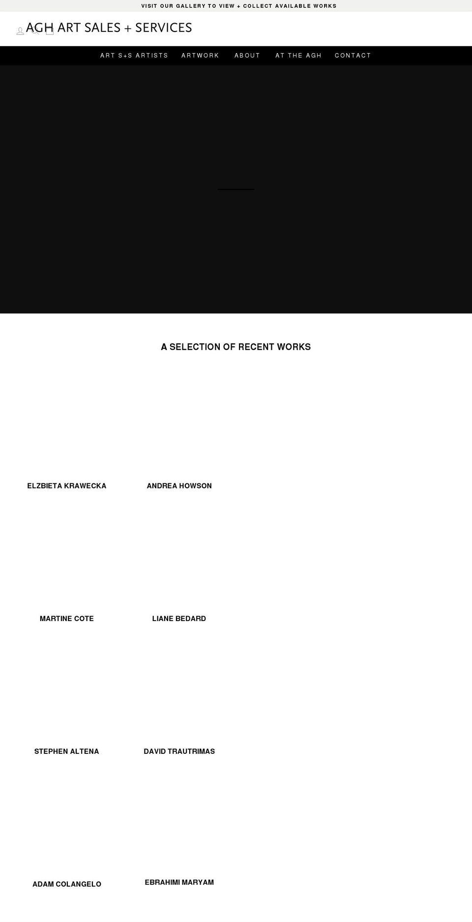 aghartsales.com shopify website screenshot