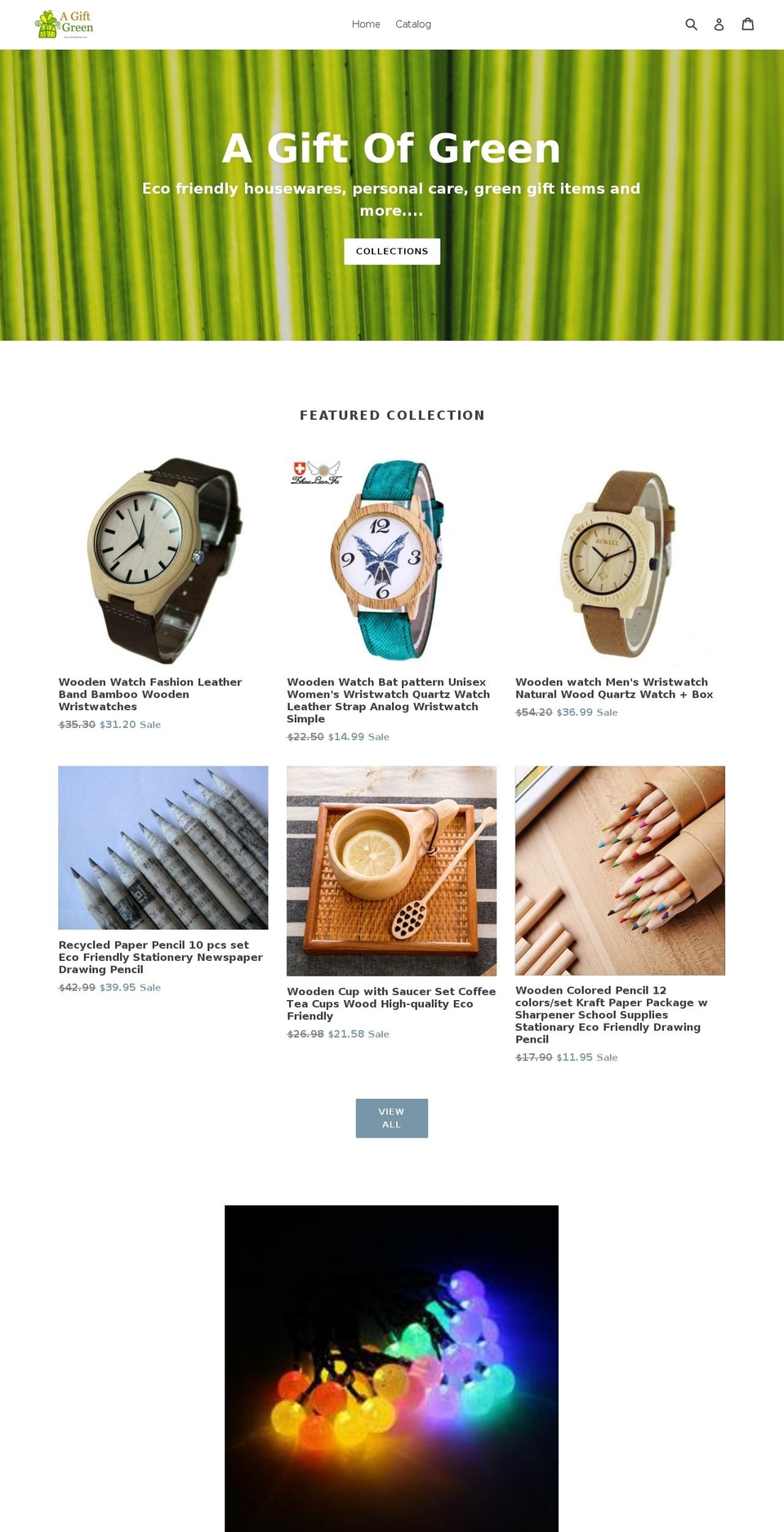agiftofgreen.com — Shopify storefront screenshot
