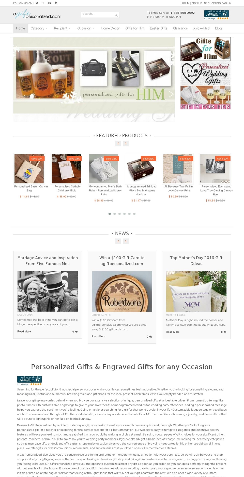 AGP - V4 - New Mobile Design Shopify theme site example agiftpersonalized.com