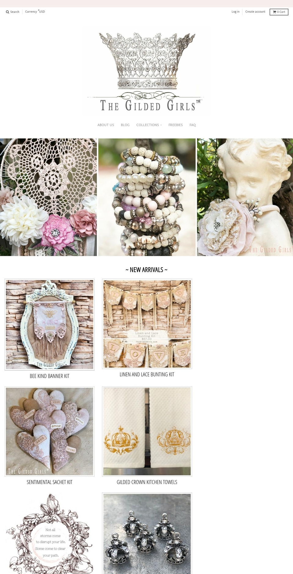 agildedlife.net shopify website screenshot