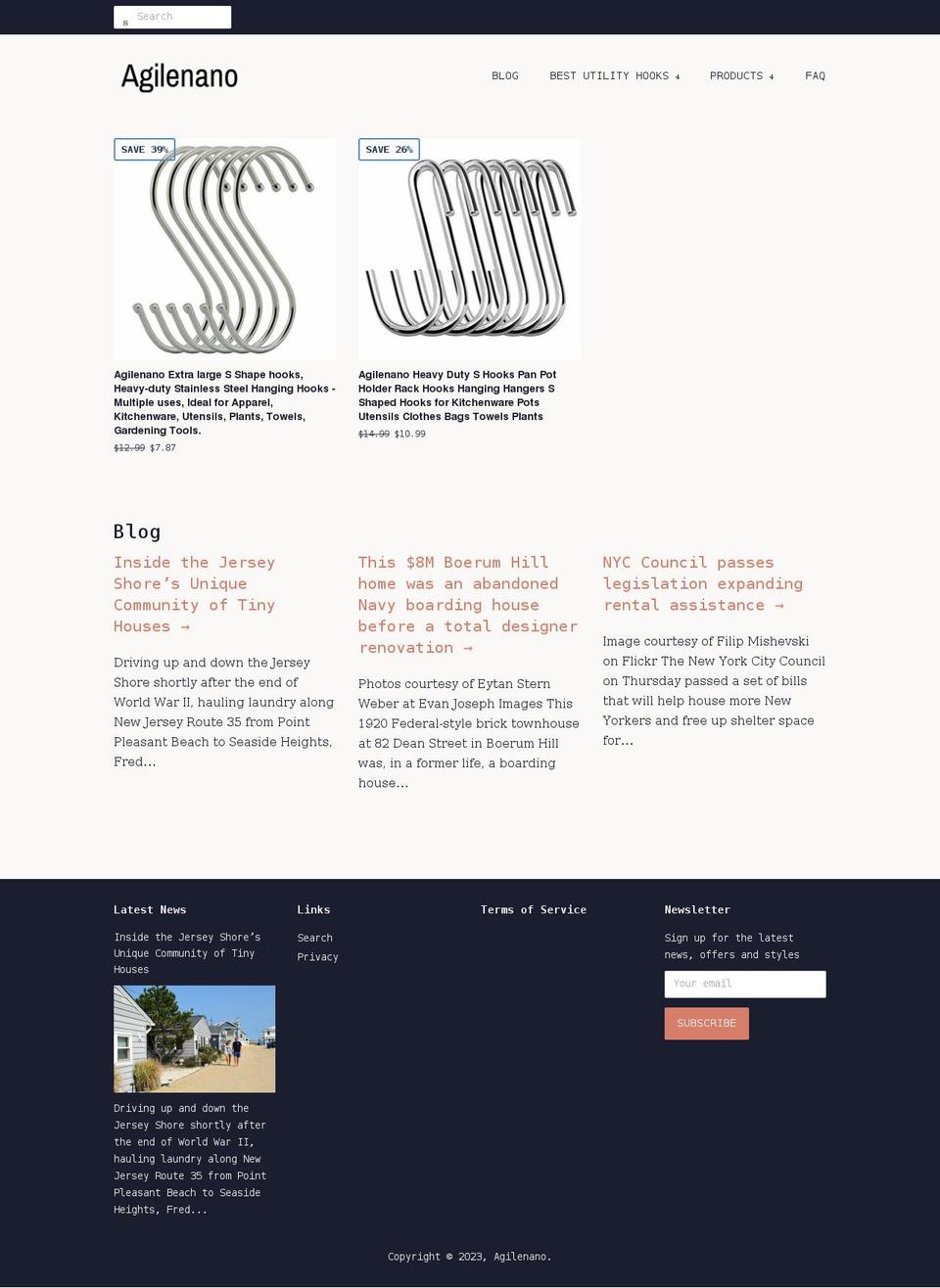 agilenano.com shopify website screenshot