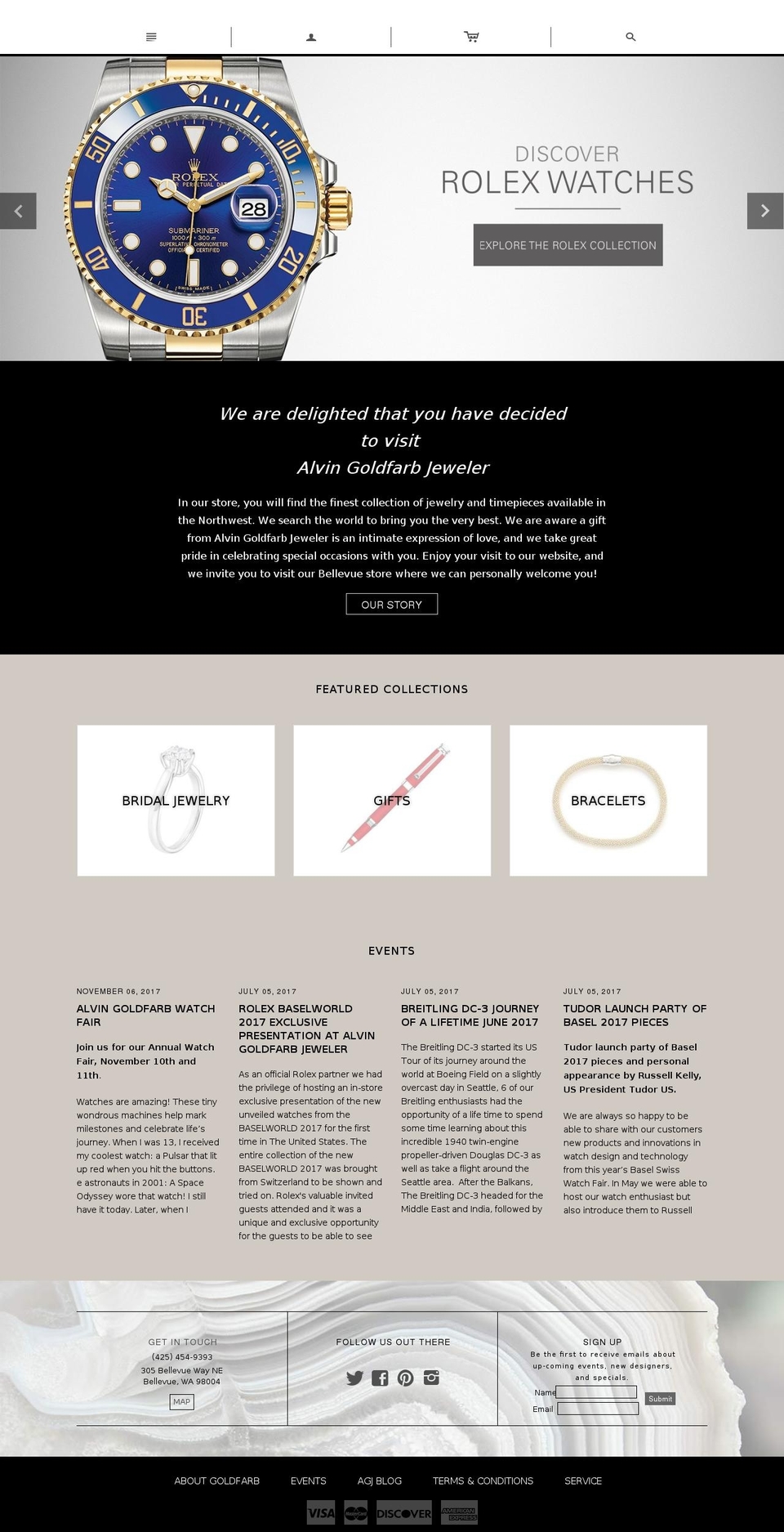 agjewler.com — Shopify storefront screenshot