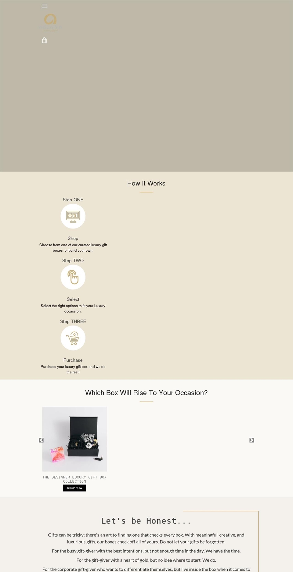 aglaiya.com shopify website screenshot