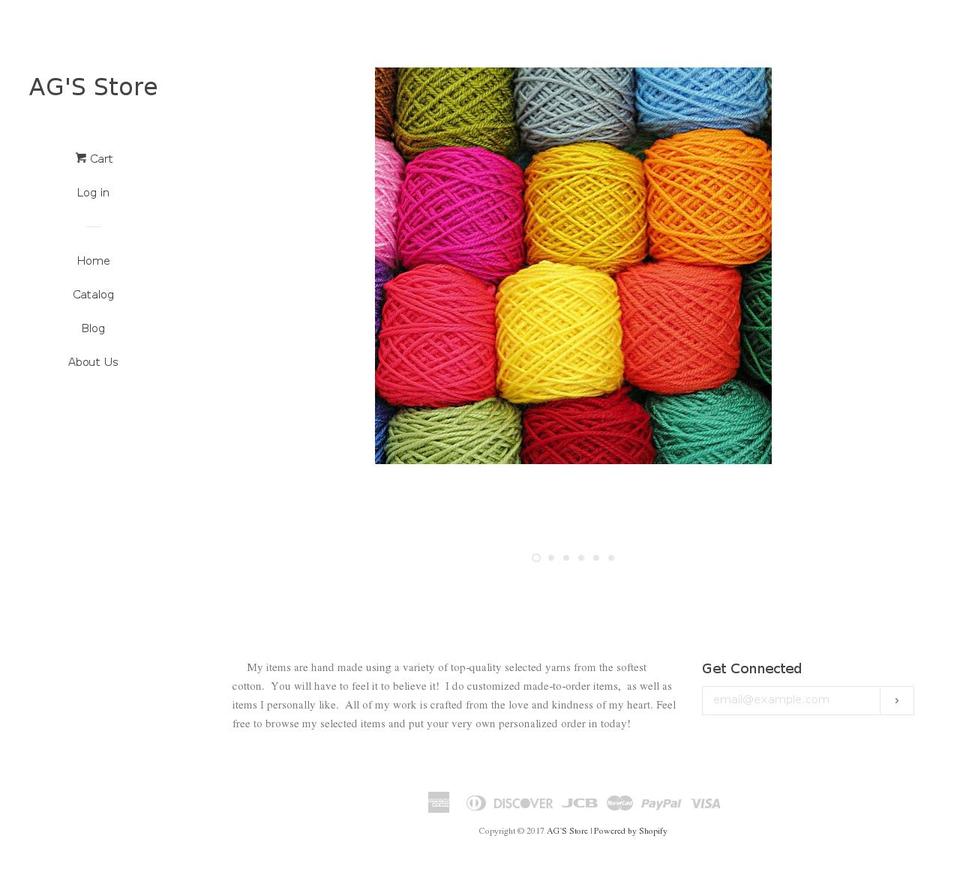 aglambertsmith.com shopify website screenshot