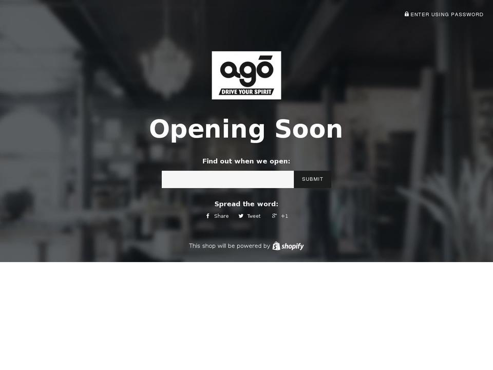 agobands.com shopify website screenshot