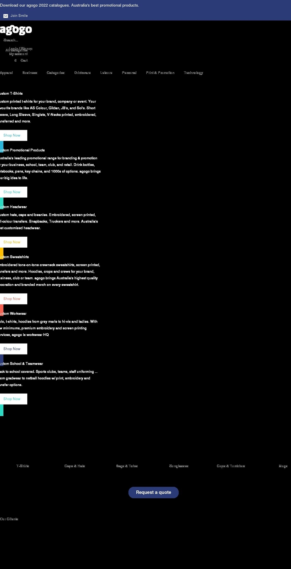 agogo.com.au shopify website screenshot