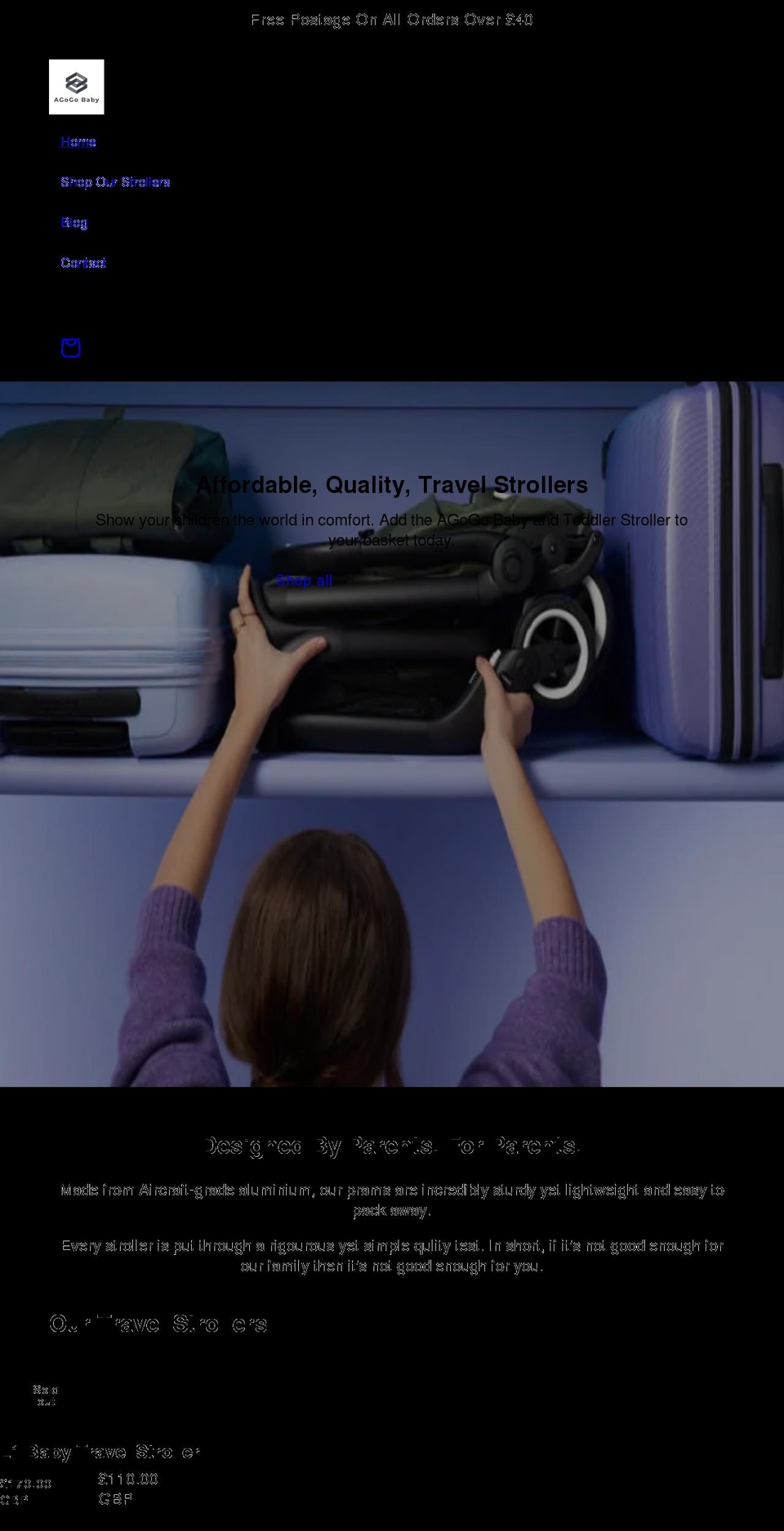 agogobaby.com shopify website screenshot