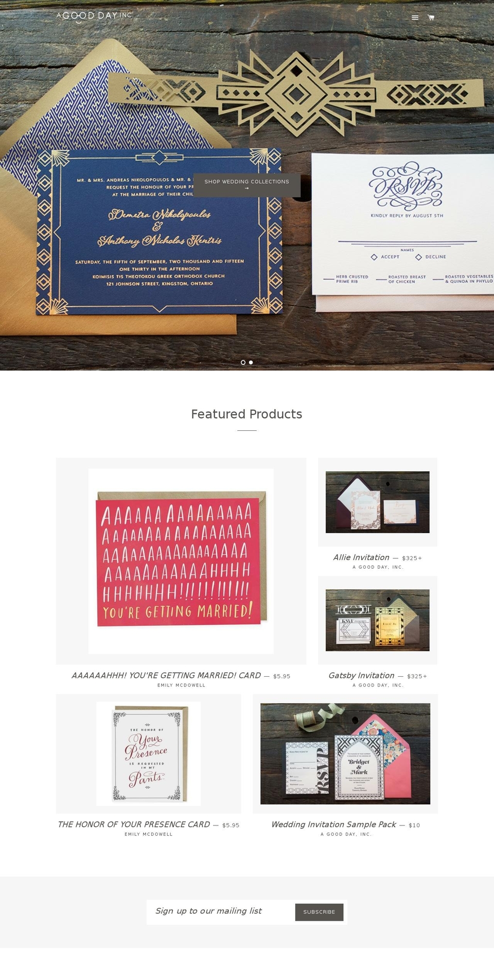 agooddayinc.com shopify website screenshot