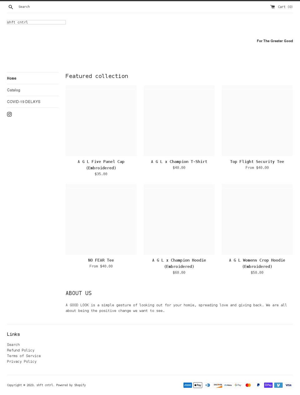 agoodlook.co shopify website screenshot