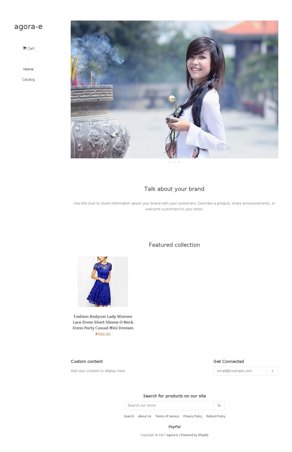 agora-e.com shopify website screenshot
