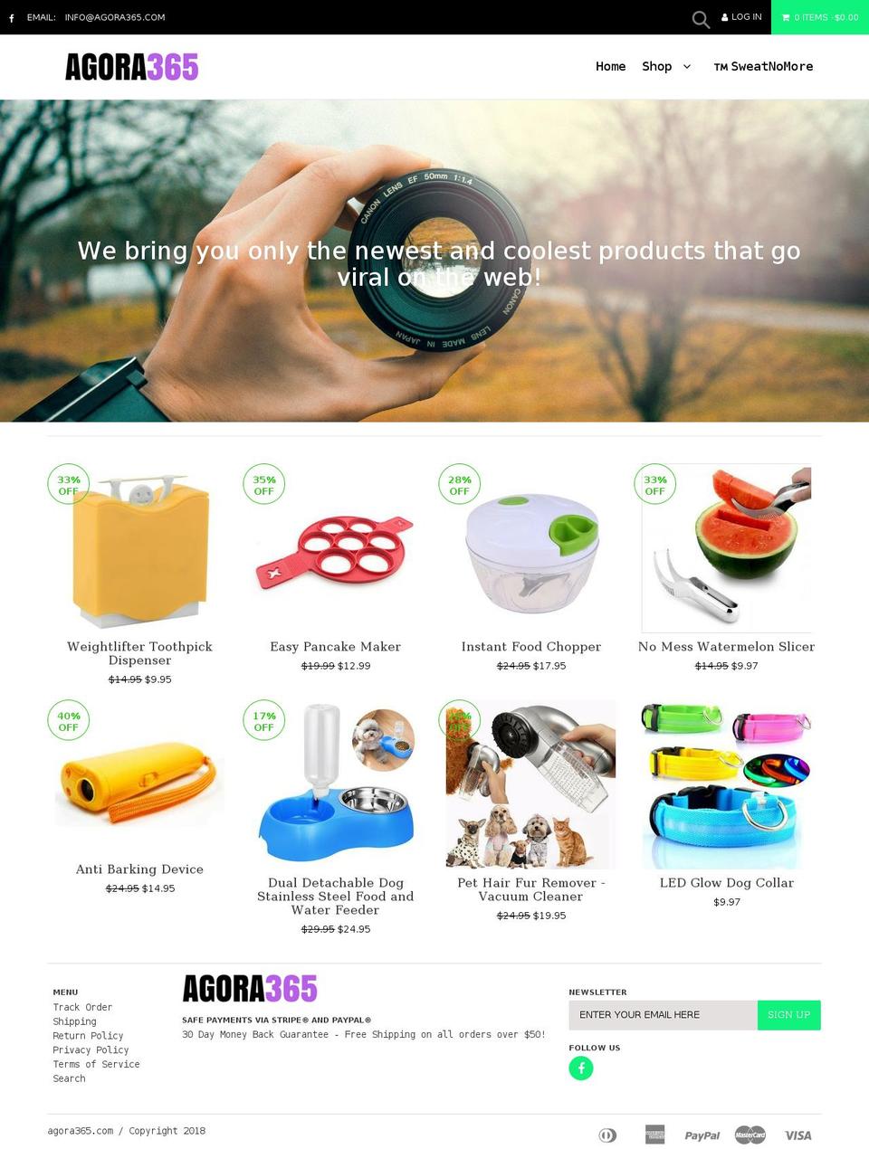 agora365.com — Shopify storefront screenshot