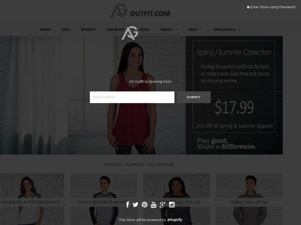 agoutfit.com — Shopify storefront screenshot