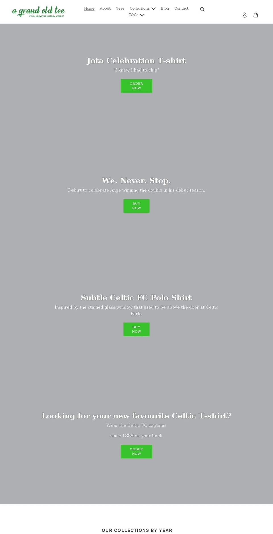agrandoldtee.com shopify website screenshot