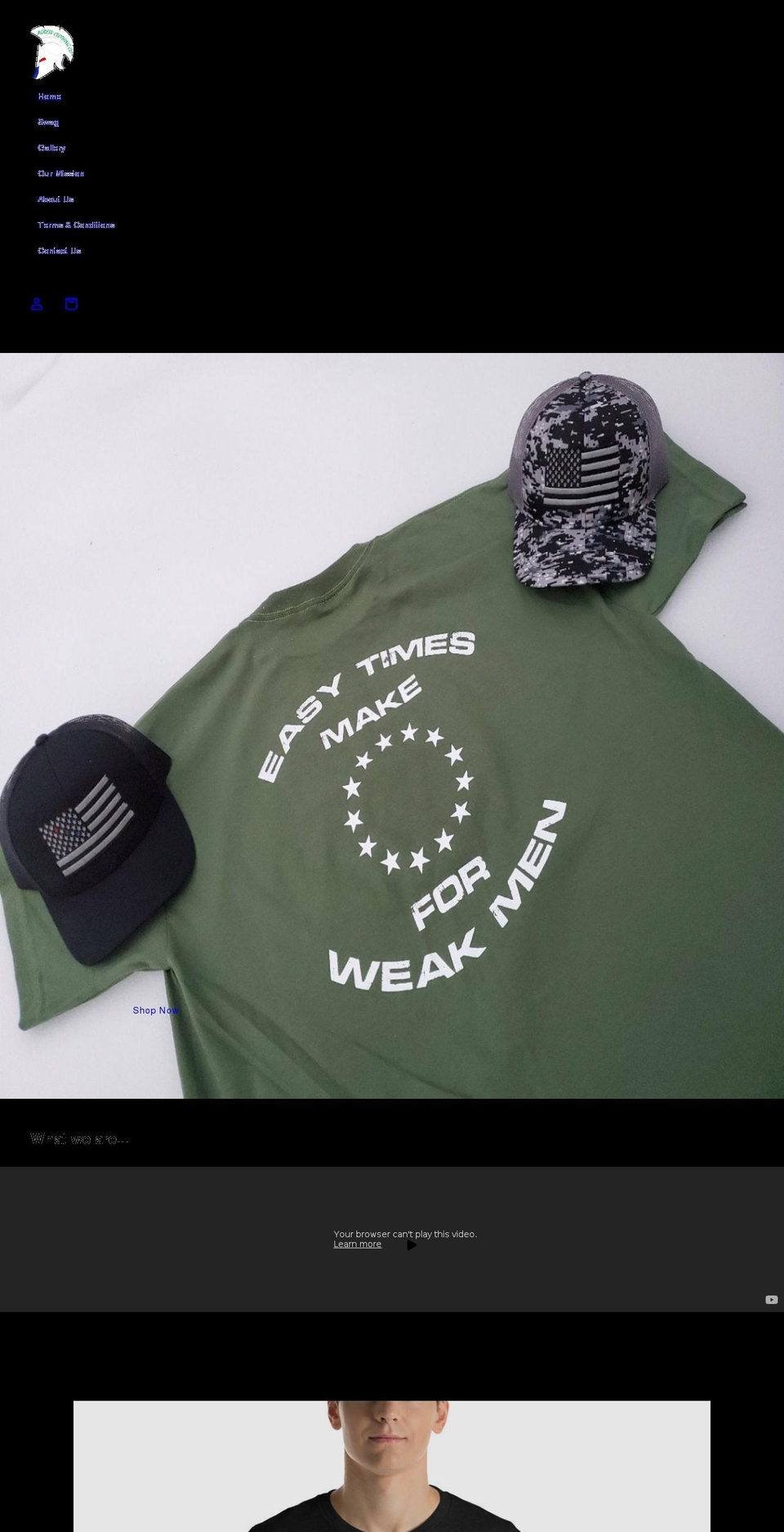 agresvclothingco.com shopify website screenshot