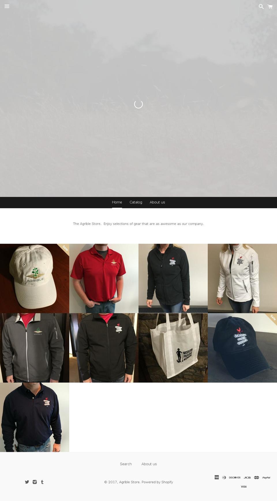 agriblestore.com shopify website screenshot
