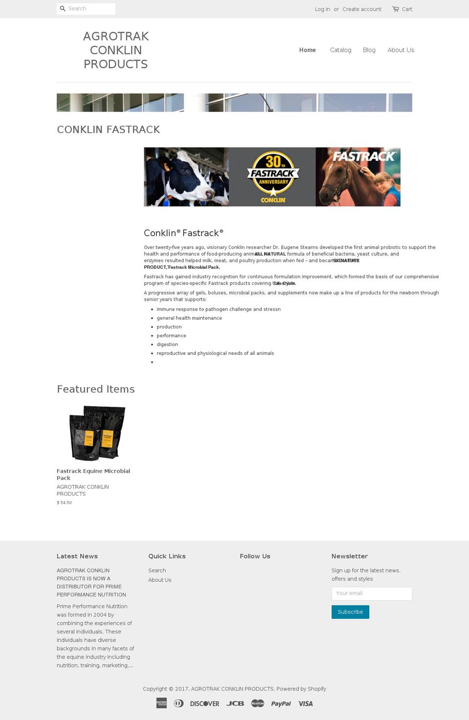 agrotrakconklinproducts.com shopify website screenshot