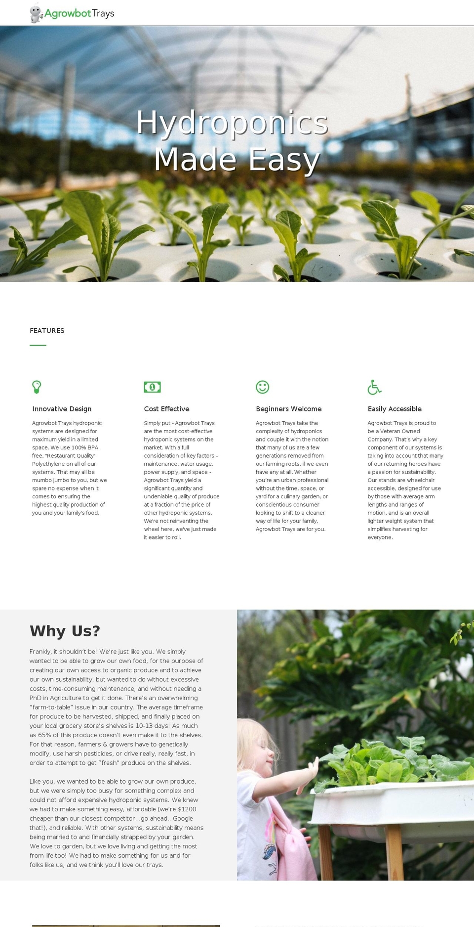 agrowbottrays.com — Shopify storefront screenshot