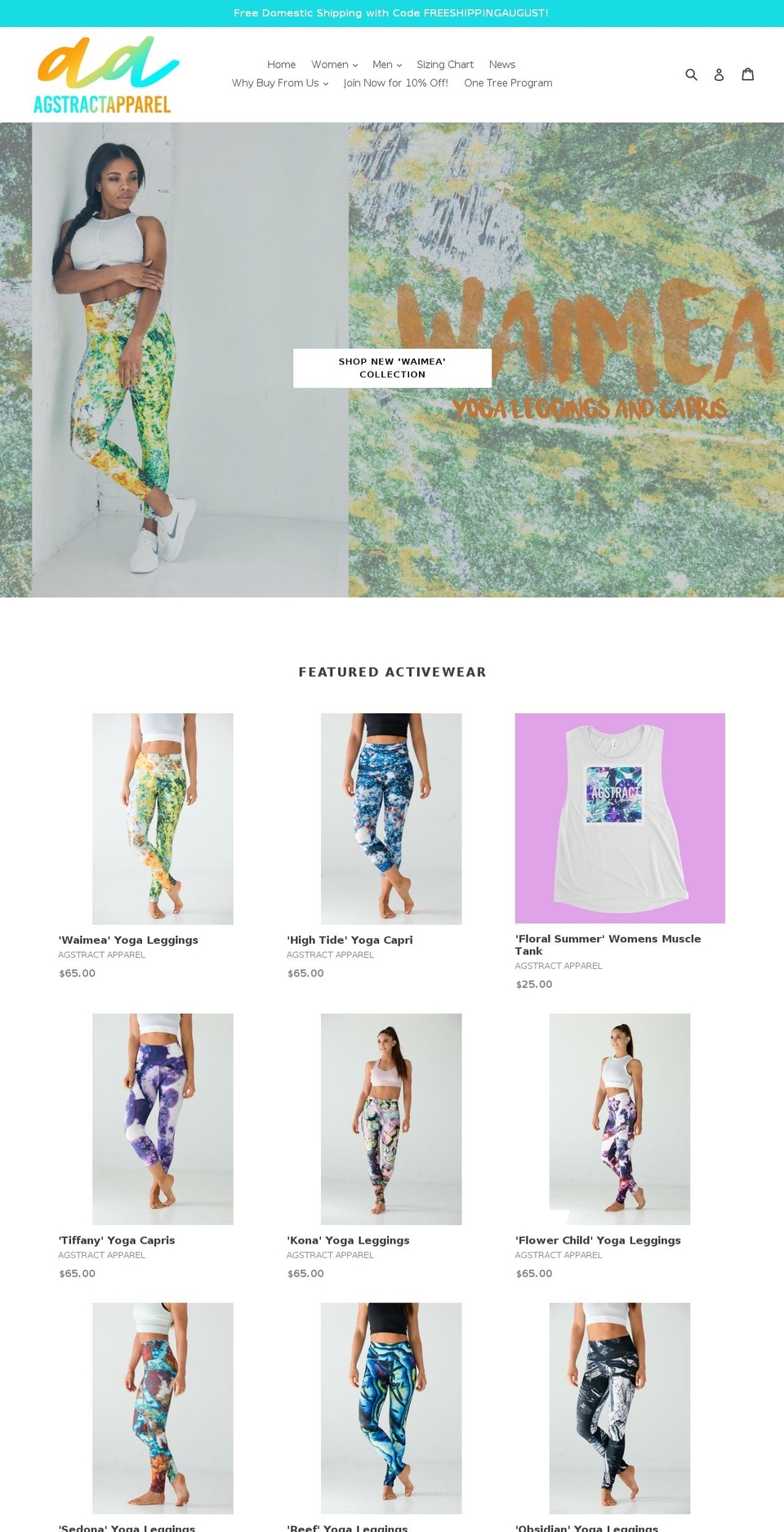 agstractapparel.com shopify website screenshot