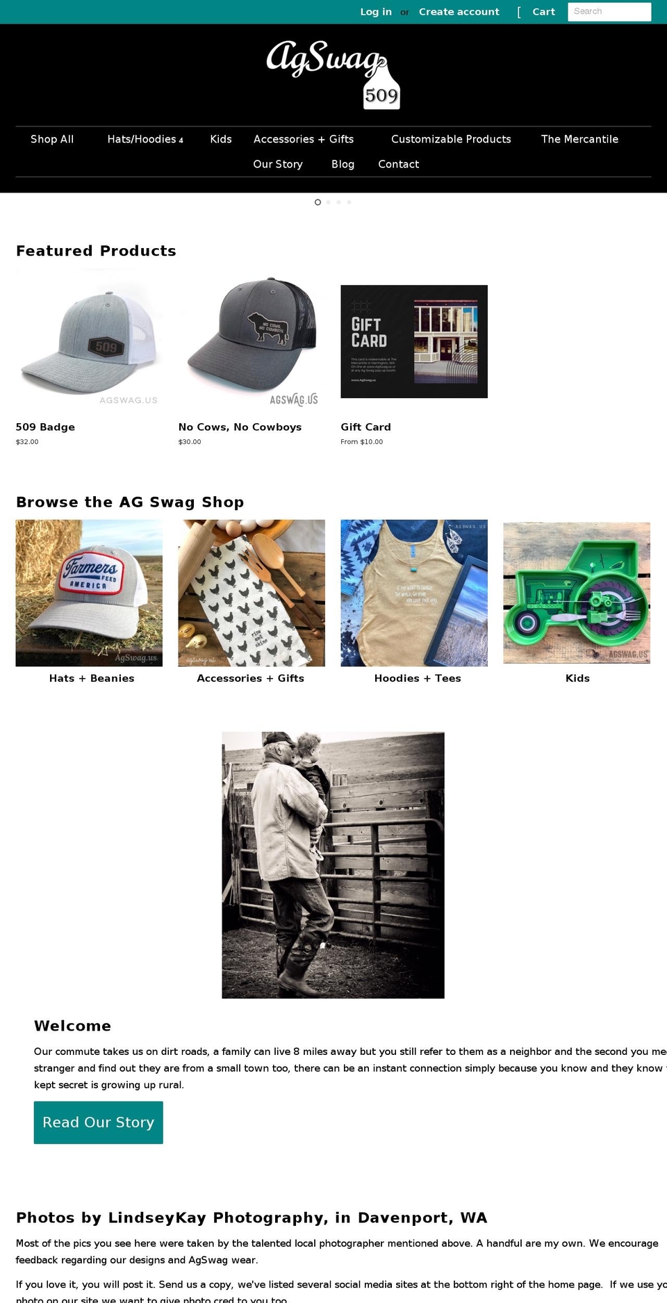 agswag.us shopify website screenshot