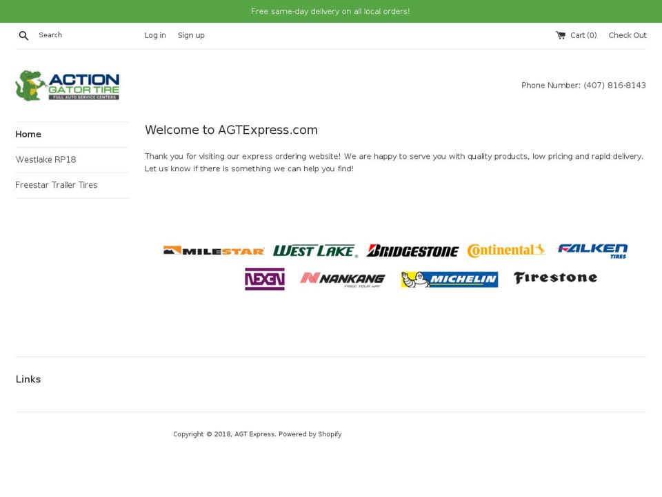 agtexpress.com — Shopify storefront screenshot