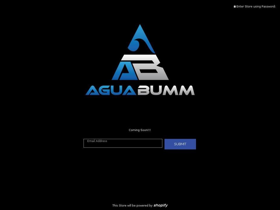 aguabumm.com — Shopify storefront screenshot