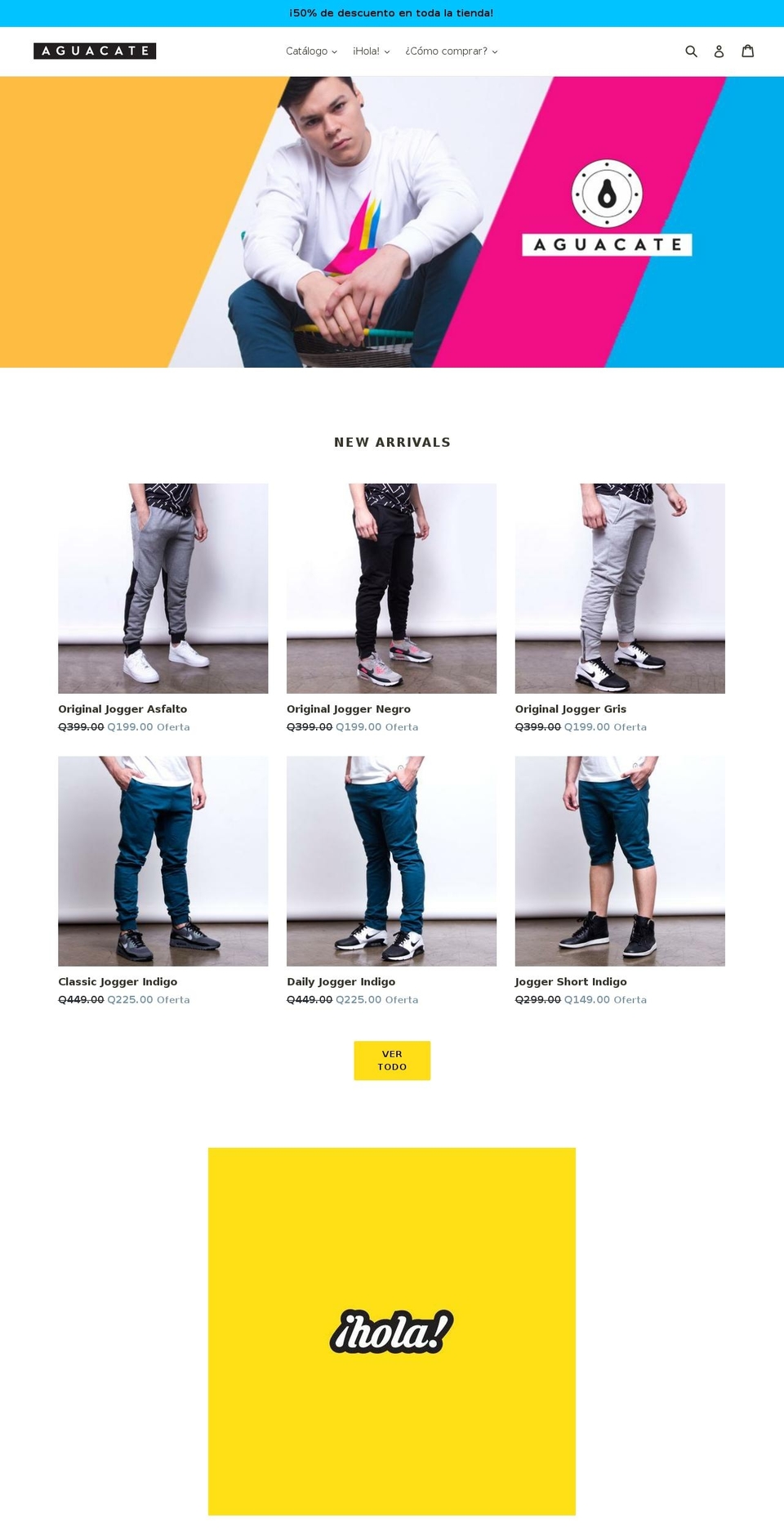 aguacatelover.com — Shopify storefront screenshot