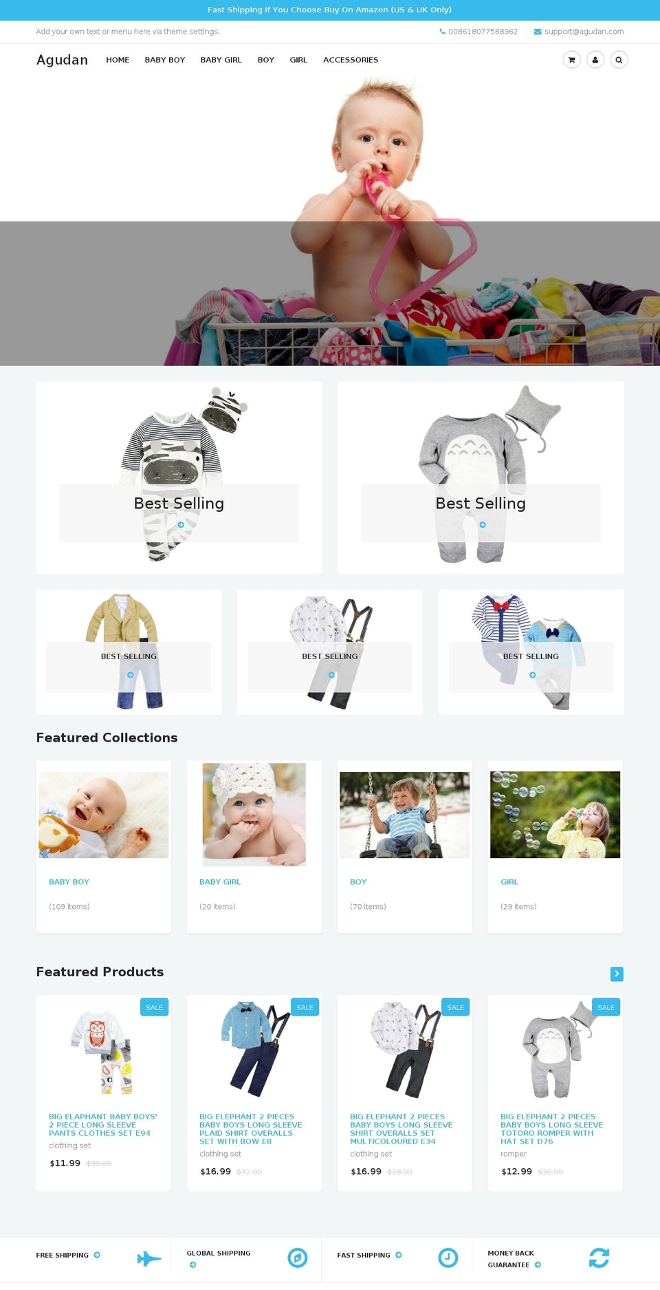 agudan.com shopify website screenshot