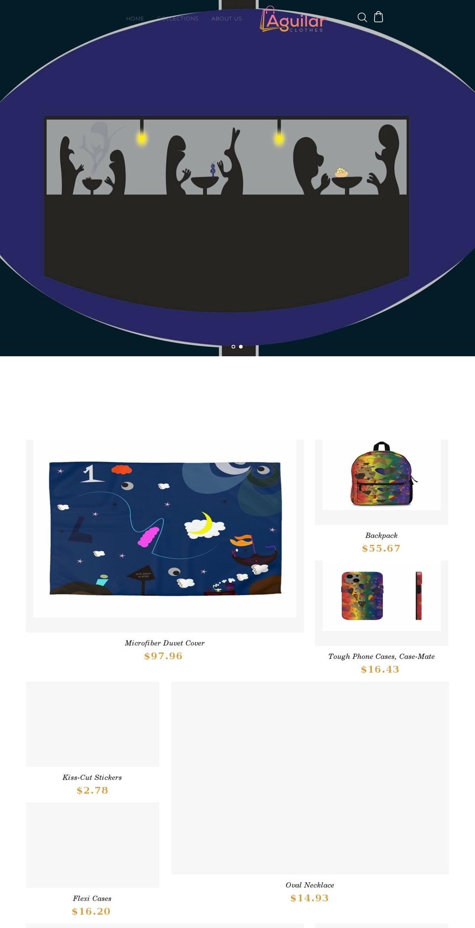 aguilarclothes.com shopify website screenshot