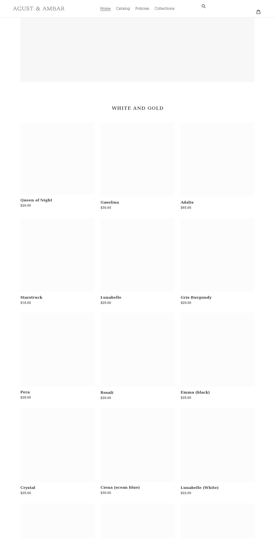 agustandambar.com shopify website screenshot