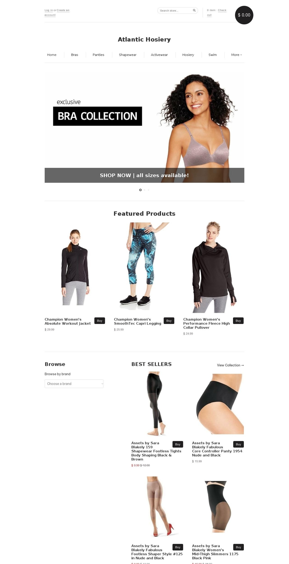 ahaoutlet.com shopify website screenshot