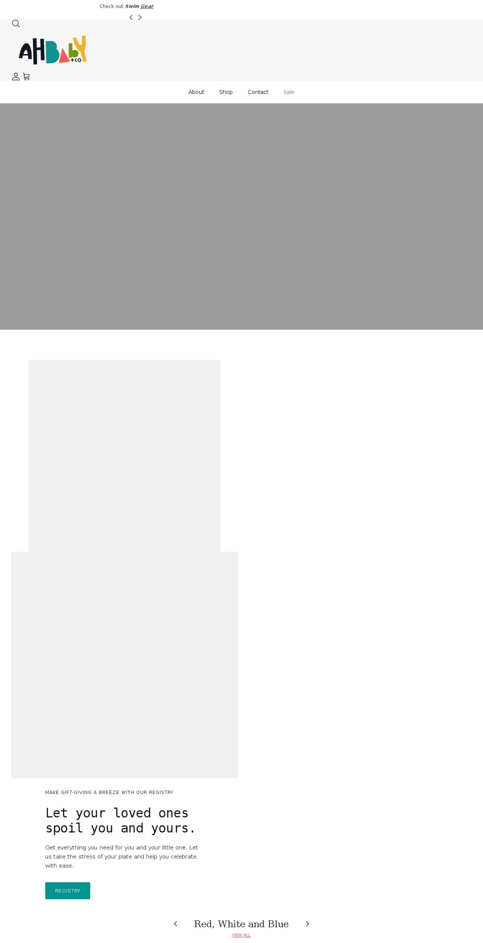 ahbabyco.com shopify website screenshot