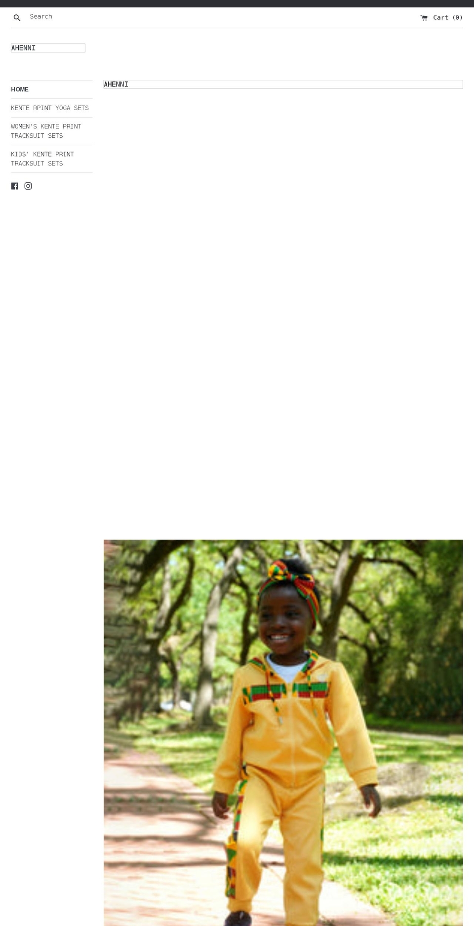 ahenni.com shopify website screenshot