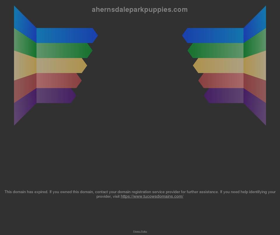 ahernsdaleparkpuppies.com shopify website screenshot