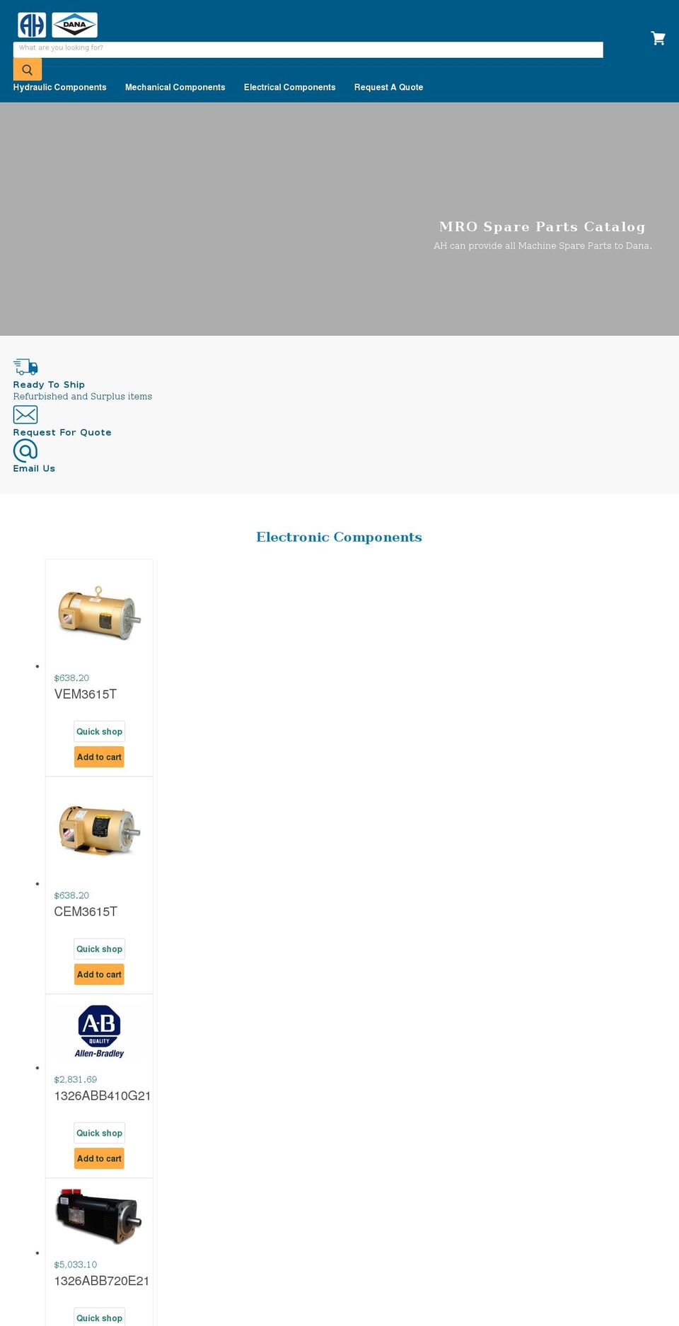 ahgdanamro.com shopify website screenshot