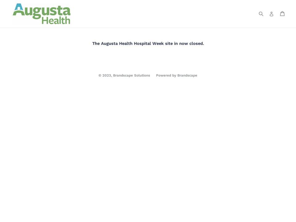 ahhospitalweek.com shopify website screenshot