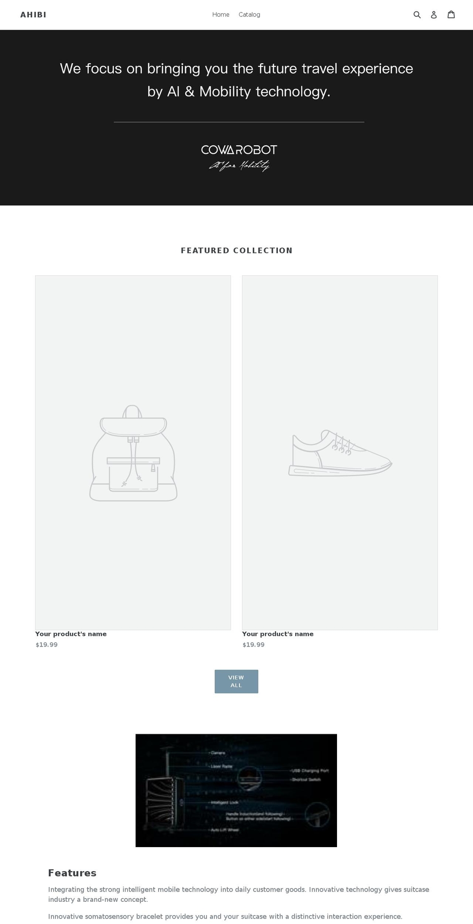 ahibi.com — Shopify storefront screenshot