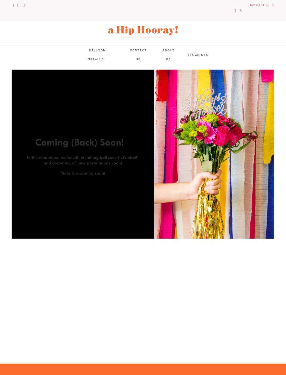 ahiphooray.com shopify website screenshot