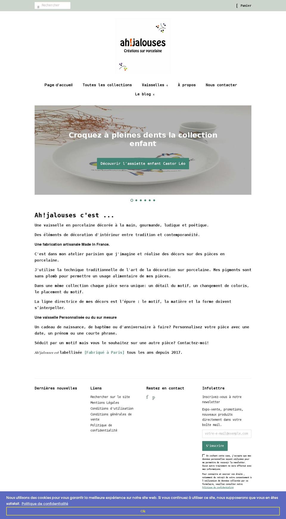 ahjalouses.com shopify website screenshot