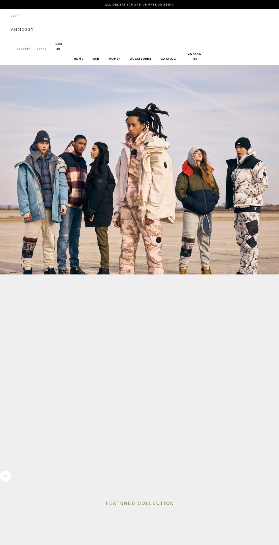 ahmossy.com shopify website screenshot