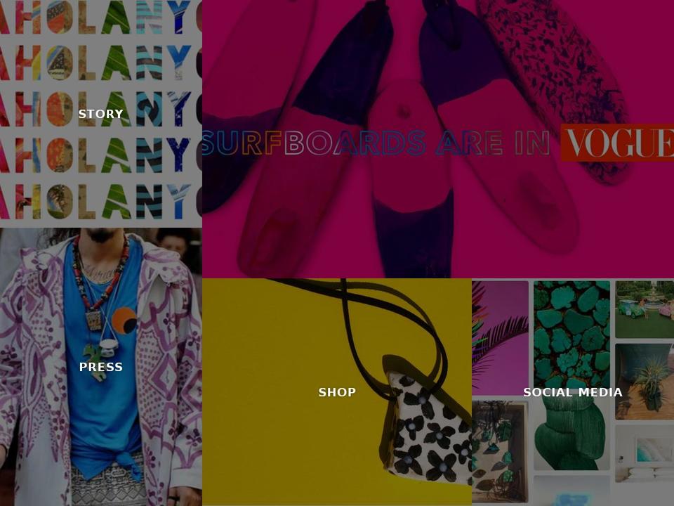 aholanyc.com — Shopify storefront screenshot