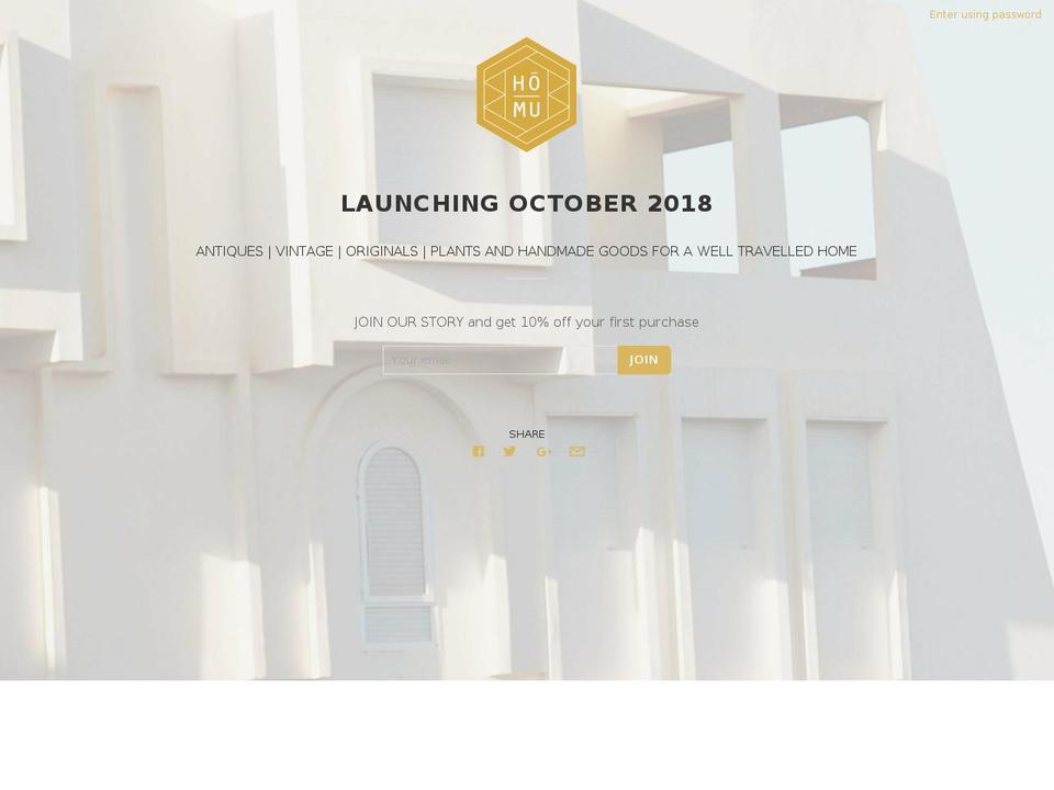 ahomustory.com — Shopify storefront screenshot